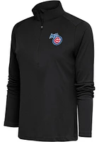 Antigua Iowa Cubs Womens Grey Tribute Qtr Zip Pullover
