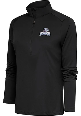 Antigua Lehigh Valley Ironpigs Womens Grey Tribute Qtr Zip Pullover