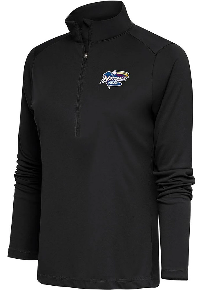 Antigua Womens Grey Tribute Qtr Zip Pullover