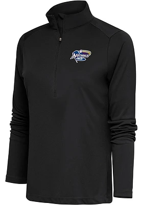 Antigua  Womens Grey Tribute Qtr Zip Pullover