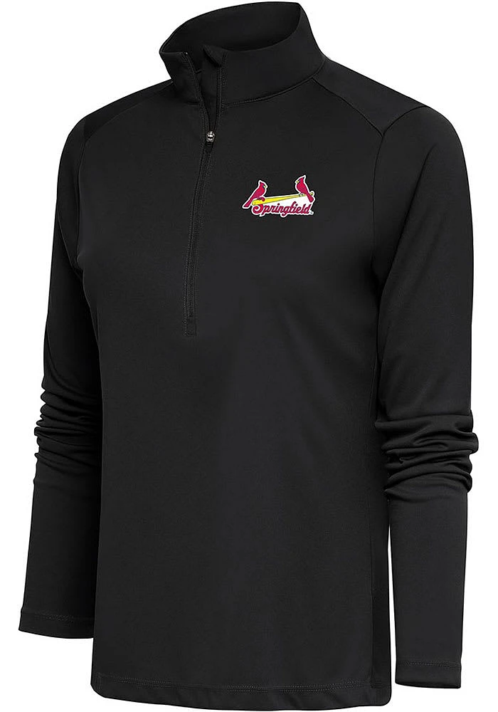 Antigua Springfield Cardinals Womens Tribute Qtr Zip Pullover