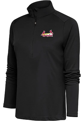 Antigua Springfield Cardinals Womens Tribute Qtr Zip Pullover