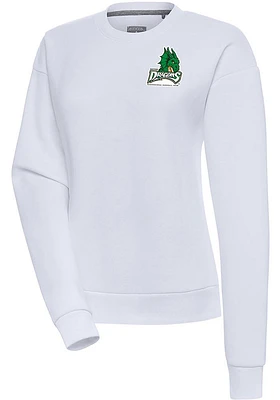 Antigua Dayton Dragons Womens White Victory Crew Sweatshirt