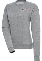Antigua Frisco Rough Riders Womens Grey Victory Crew Sweatshirt