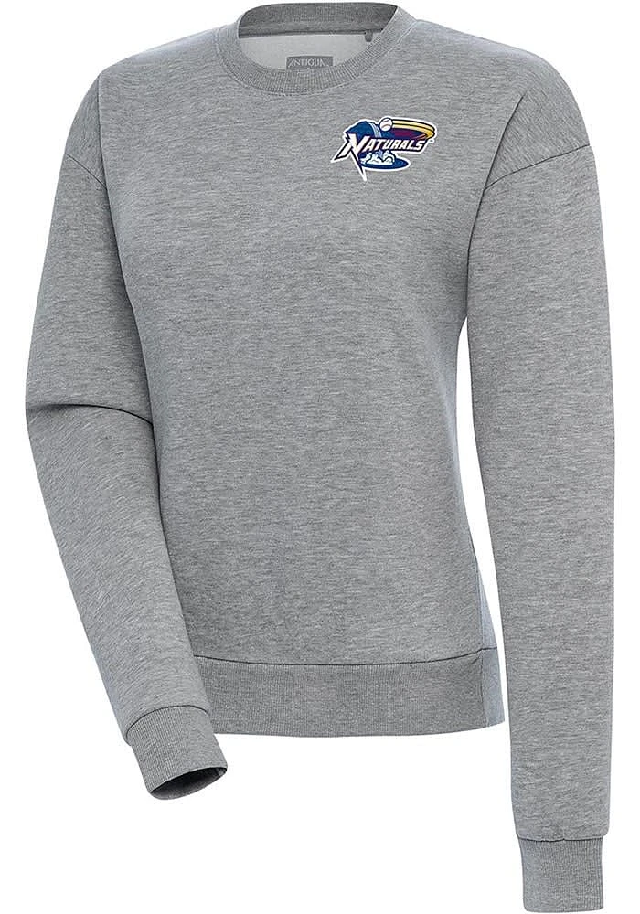 Antigua Womens Grey Victory Crew Sweatshirt