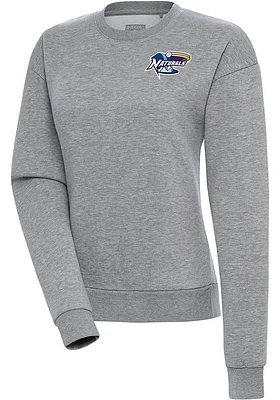 Antigua  Womens Grey Victory Crew Sweatshirt