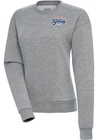 Antigua Reading Fightin Phils Womens Grey Victory Crew Sweatshirt