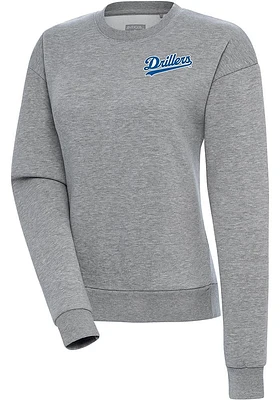 Antigua Tulsa Drillers Womens Victory Crew Sweatshirt