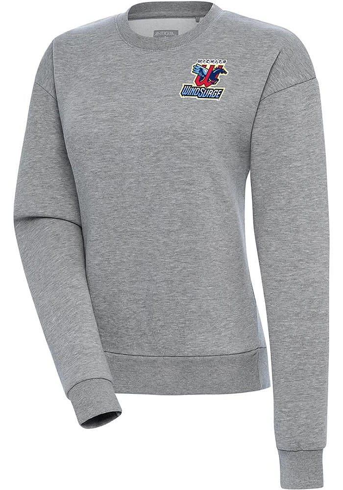 Antigua Wichita Wind Surge Womens Grey Victory Crew Sweatshirt