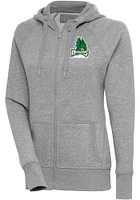 Antigua Dayton Dragons Womens Grey Victory Long Sleeve Full Zip Jacket