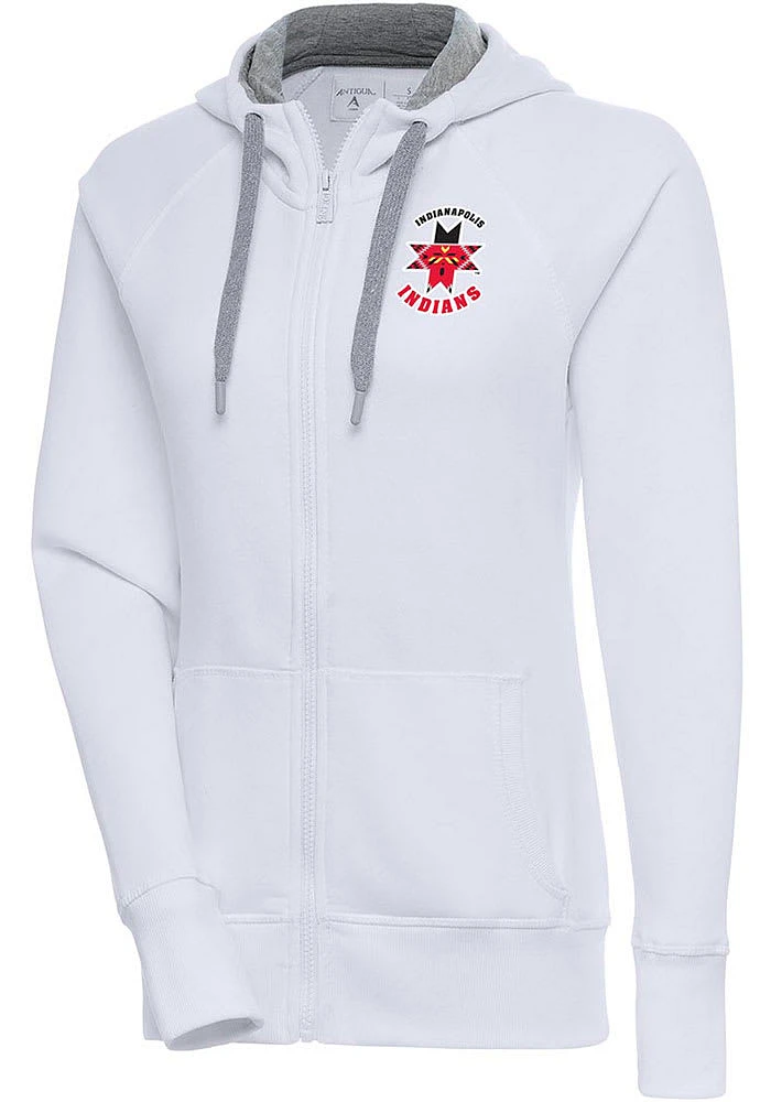 Antigua Indianapolis Indians Womens Victory Long Sleeve Full Zip Jacket