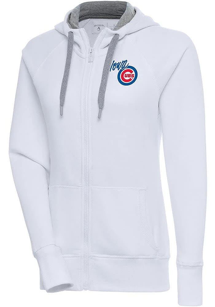 Antigua Iowa Cubs Womens Victory Long Sleeve Full Zip Jacket