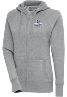 Antigua Lehigh Valley Ironpigs Womens Grey Victory Long Sleeve Full Zip Jacket