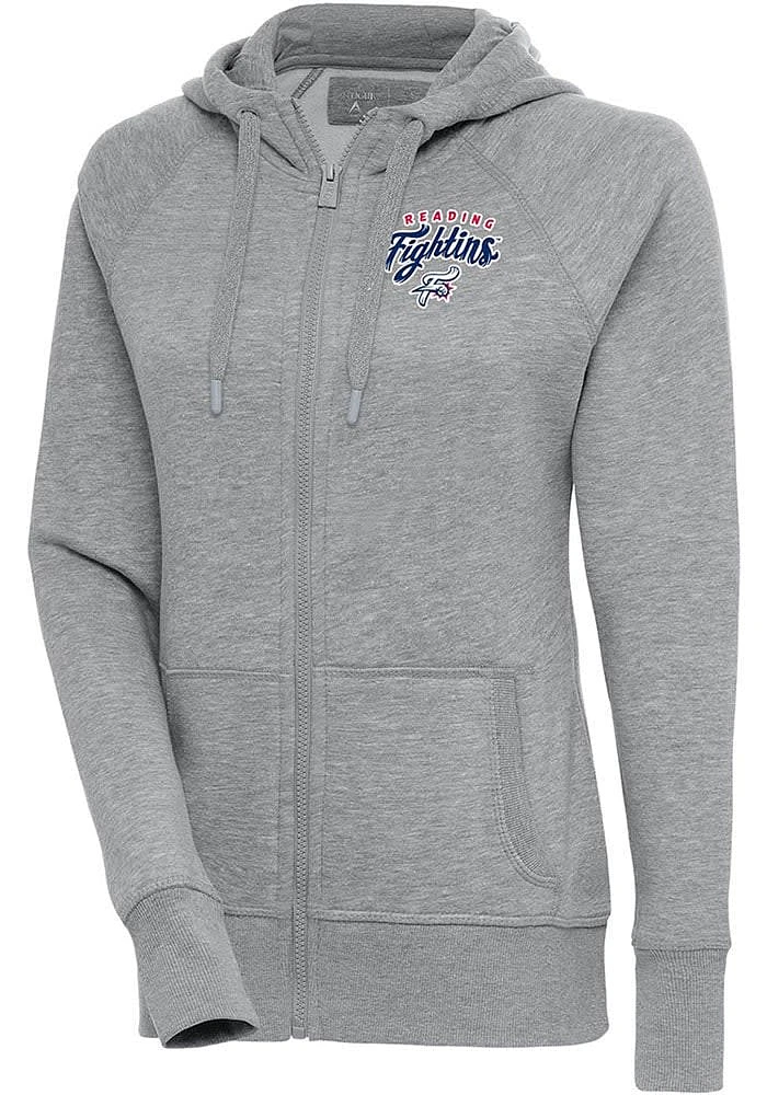 Antigua Reading Fightin Phils Womens Victory Long Sleeve Full Zip Jacket