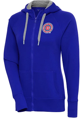 Antigua South Bend Cubs Womens Victory Long Sleeve Full Zip Jacket