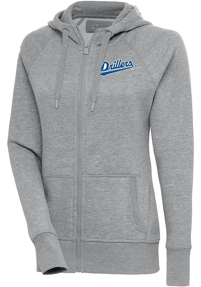 Antigua Tulsa Drillers Womens Victory Long Sleeve Full Zip Jacket