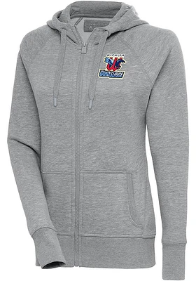 Antigua Wichita Wind Surge Womens Grey Victory Long Sleeve Full Zip Jacket