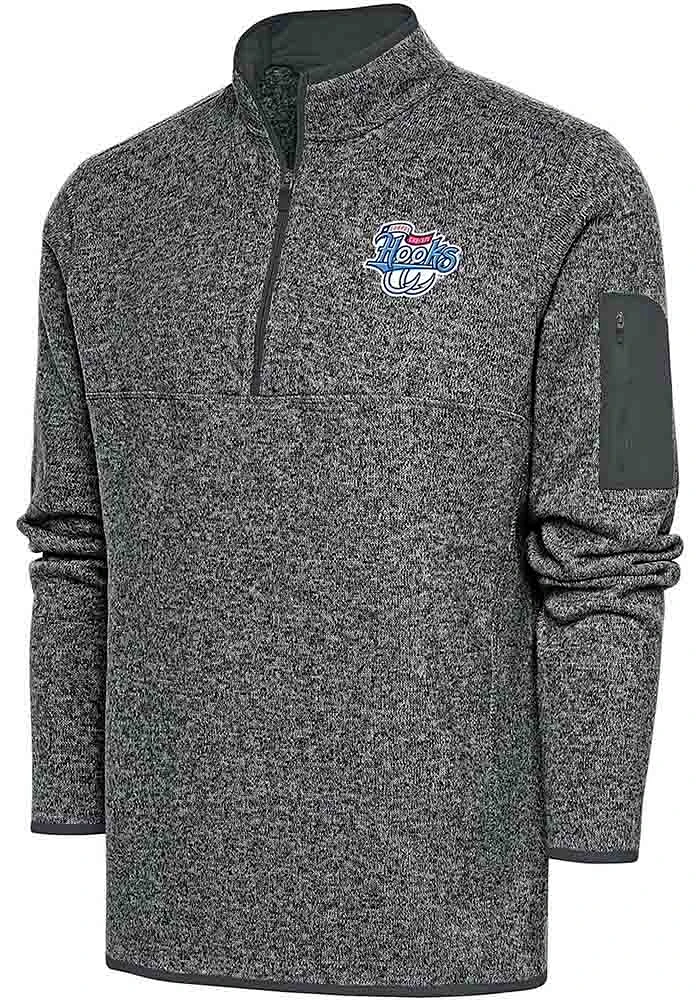 Antigua Corpus Christi Hooks Mens Fortune Long Sleeve Qtr Zip Fashion Pullover