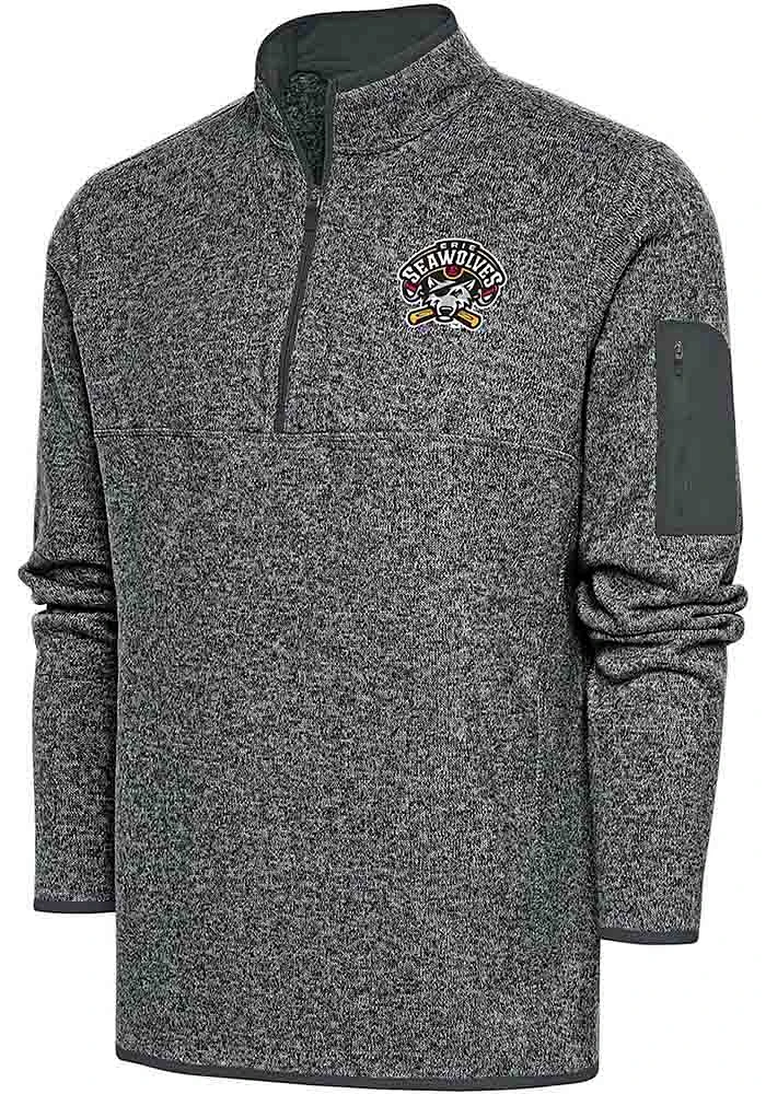 Antigua Erie SeaWolves Mens Fortune Long Sleeve Qtr Zip Fashion Pullover