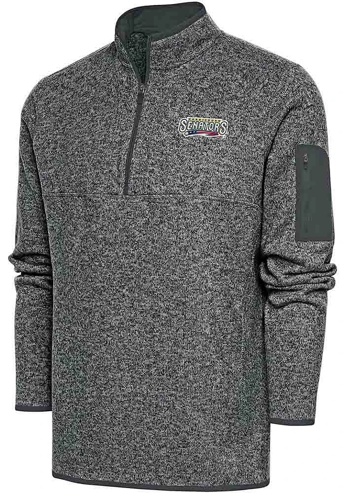 Antigua Harrisburg Senators Mens Fortune Long Sleeve Qtr Zip Fashion Pullover