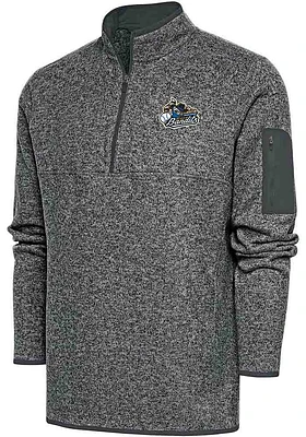 Antigua Quad Cities River Bandits Mens Fortune Long Sleeve Qtr Zip Fashion Pullover