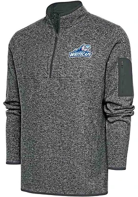 Antigua West Michigan Whitecaps Mens Fortune Long Sleeve Qtr Zip Fashion Pullover