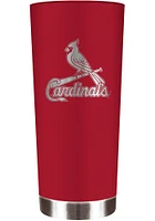St Louis Cardinals 18 oz Powder Coated Roadie Stainless Steel Tumbler - Red
