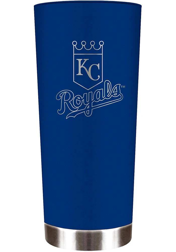 Kansas City Royals 18 oz Powder Coated Roadie Stainless Steel Tumbler - Blue