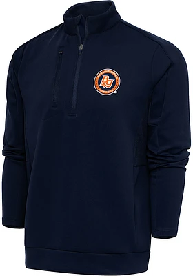 Antigua Bowling Green Hot Rods Mens Navy Blue Generation Long Sleeve Qtr Zip Pullover