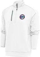 Antigua Jersey Shore BlueClaws Mens White Generation Long Sleeve Qtr Zip Pullover