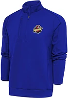 Antigua Peoria Chiefs Mens Blue Generation Long Sleeve Qtr Zip Pullover