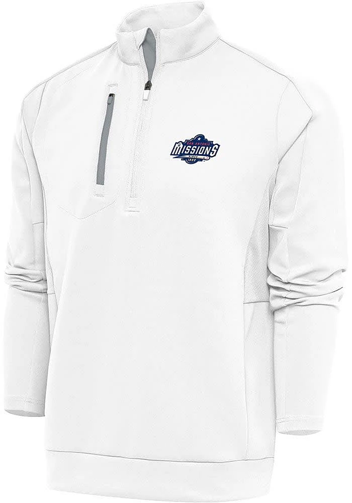 Antigua San Antonio Missions Mens Generation Long Sleeve Qtr Zip Pullover