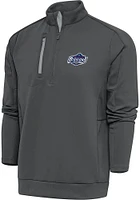 Antigua San Antonio Missions Mens Grey Generation Long Sleeve Qtr Zip Pullover