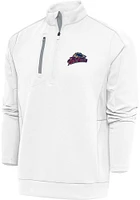 Antigua Scranton Wilkes Mens White Generation Long Sleeve Qtr Zip Pullover