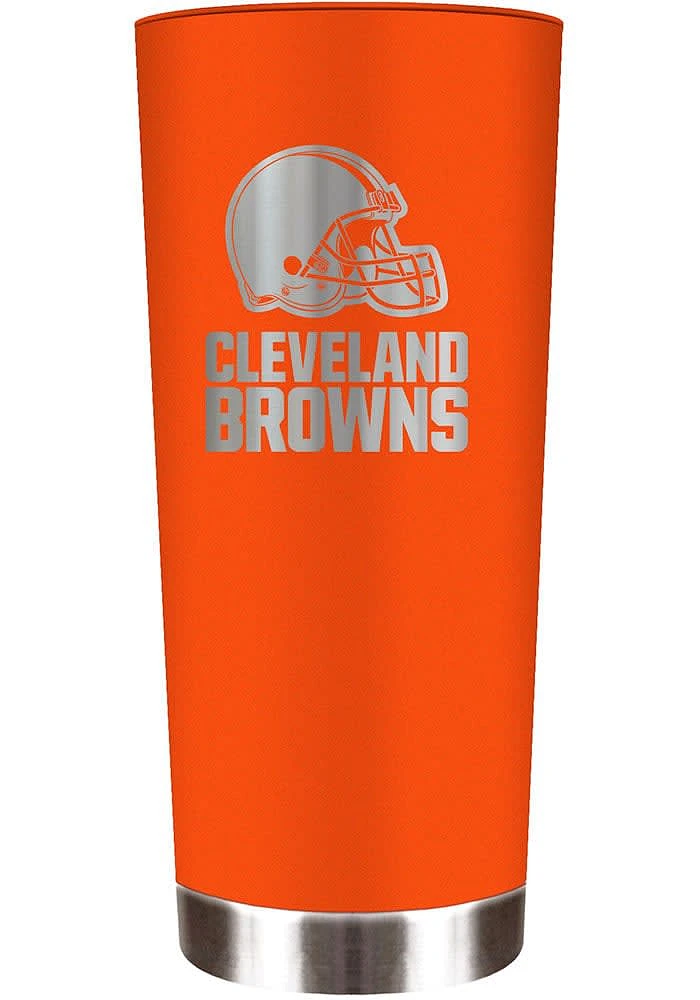 Cleveland Browns 18 oz Powder Coated Roadie Stainless Steel Tumbler - Brown