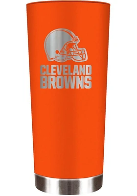 Cleveland Browns 18 oz Powder Coated Roadie Stainless Steel Tumbler - Brown