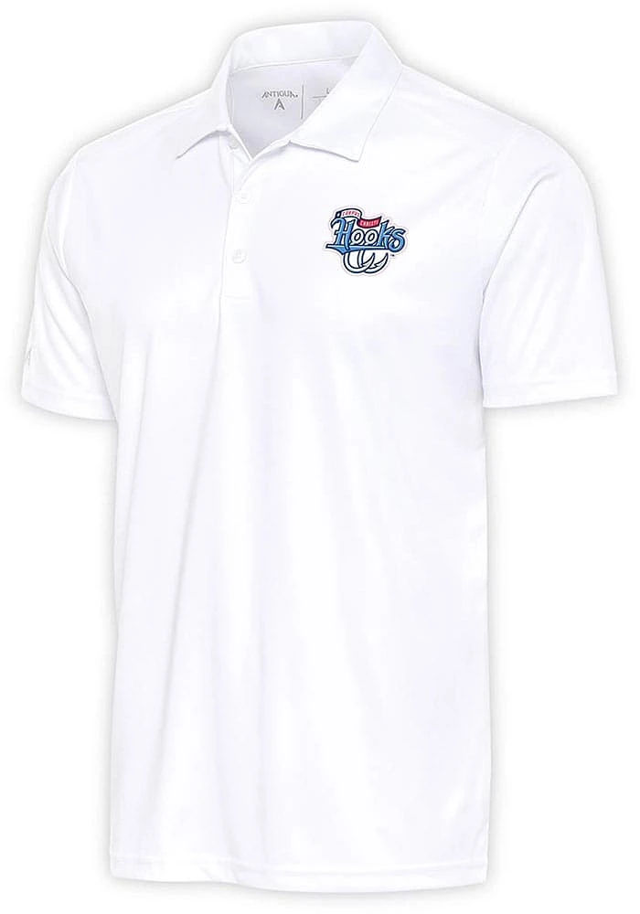 Antigua Corpus Christi Hooks Mens White Tribute Short Sleeve Polo