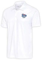 Antigua Corpus Christi Hooks Mens White Tribute Short Sleeve Polo