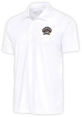 Antigua Erie SeaWolves Mens White Tribute Short Sleeve Polo