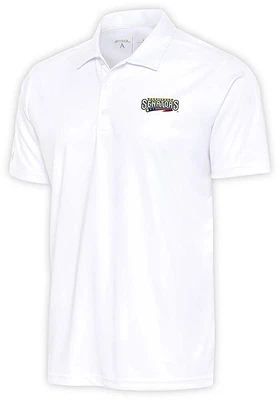 Antigua Harrisburg Senators Mens White Tribute Short Sleeve Polo