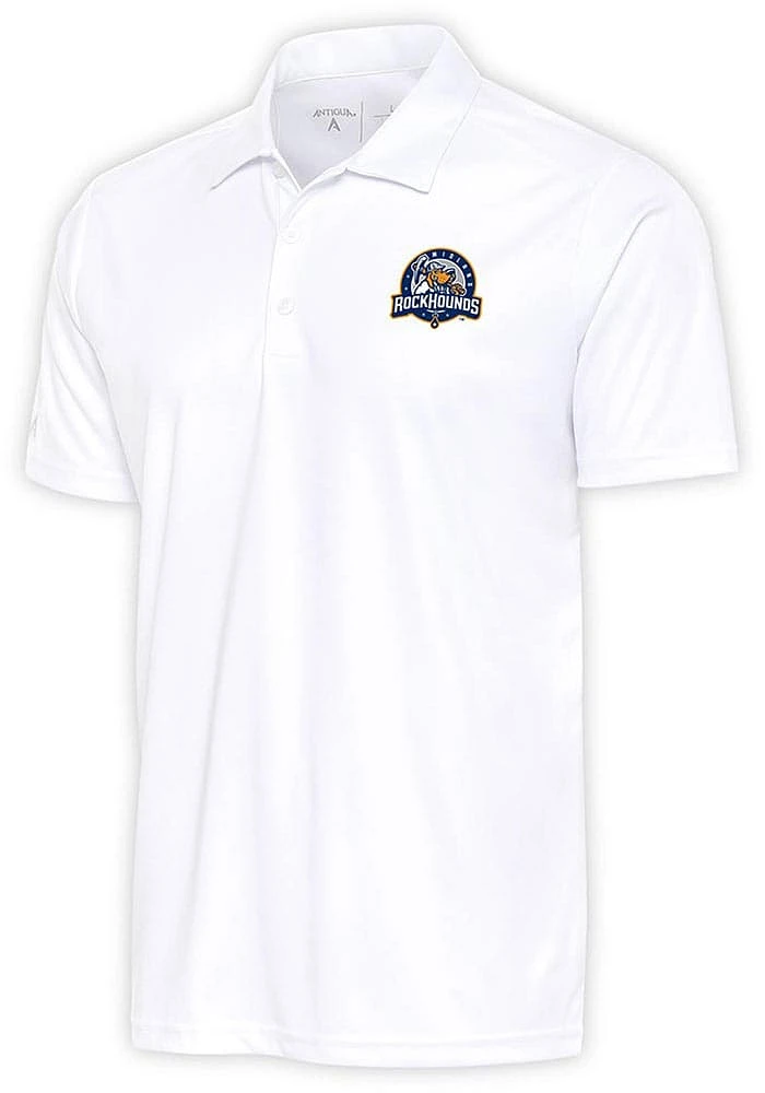 Antigua Midland RockHounds Mens White Tribute Short Sleeve Polo
