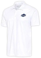 Antigua San Antonio Missions Mens White Tribute Short Sleeve Polo