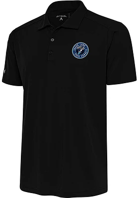 Antigua Sugar Land Space Cowboys Mens Black Tribute Short Sleeve Polo