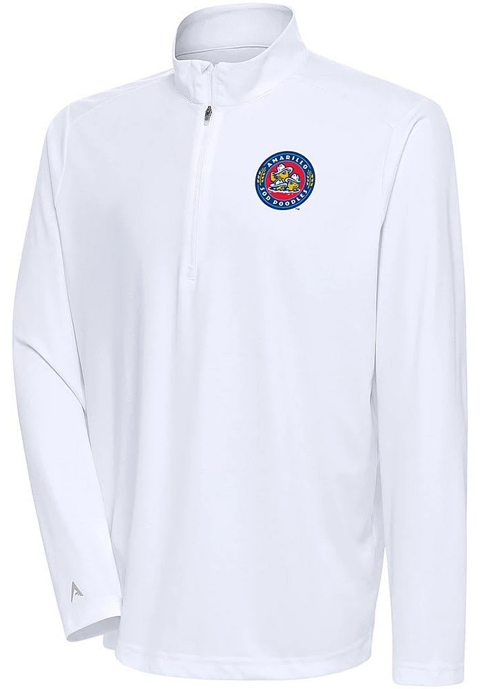Antigua Amarillo Sod Poodles Mens Tribute Long Sleeve Qtr Zip Pullover