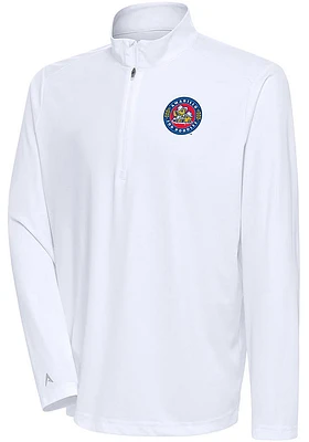 Antigua Amarillo Sod Poodles Mens Tribute Long Sleeve Qtr Zip Pullover