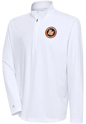 Antigua Bowling Green Hot Rods Mens Tribute Long Sleeve Qtr Zip Pullover