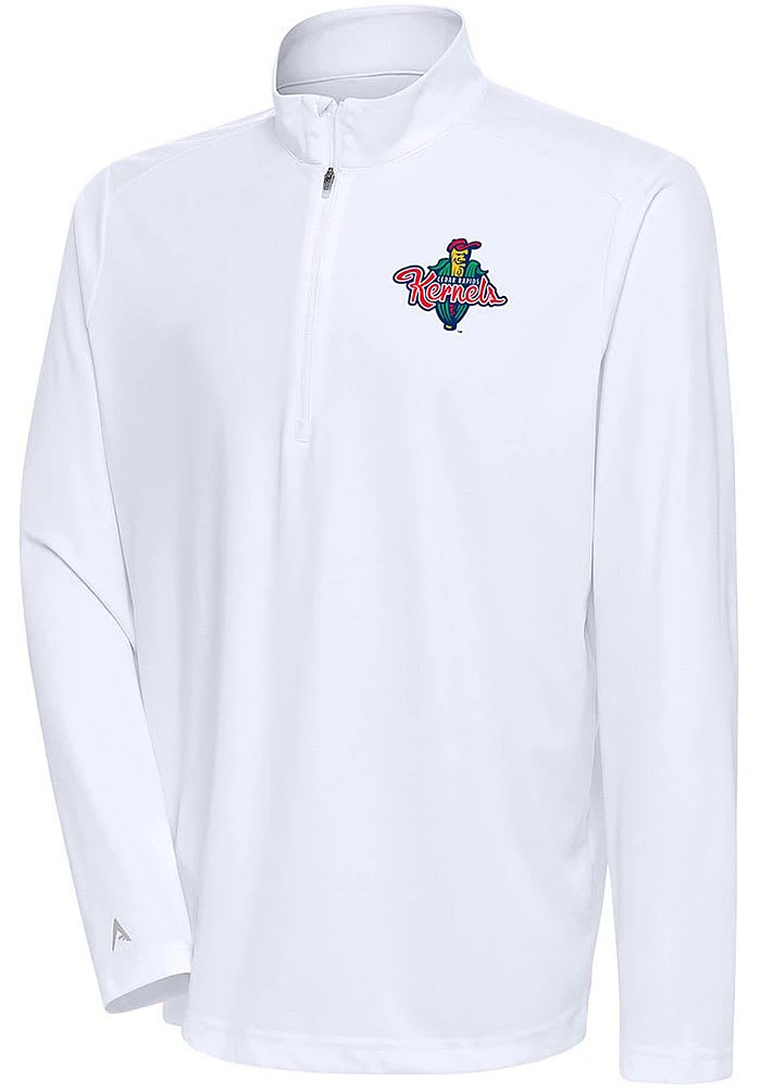 Antigua Cedar Rapids Kernels Mens Tribute Long Sleeve Qtr Zip Pullover