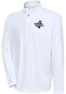 Antigua Cedar Rapids Kernels Mens Tribute Long Sleeve Qtr Zip Pullover