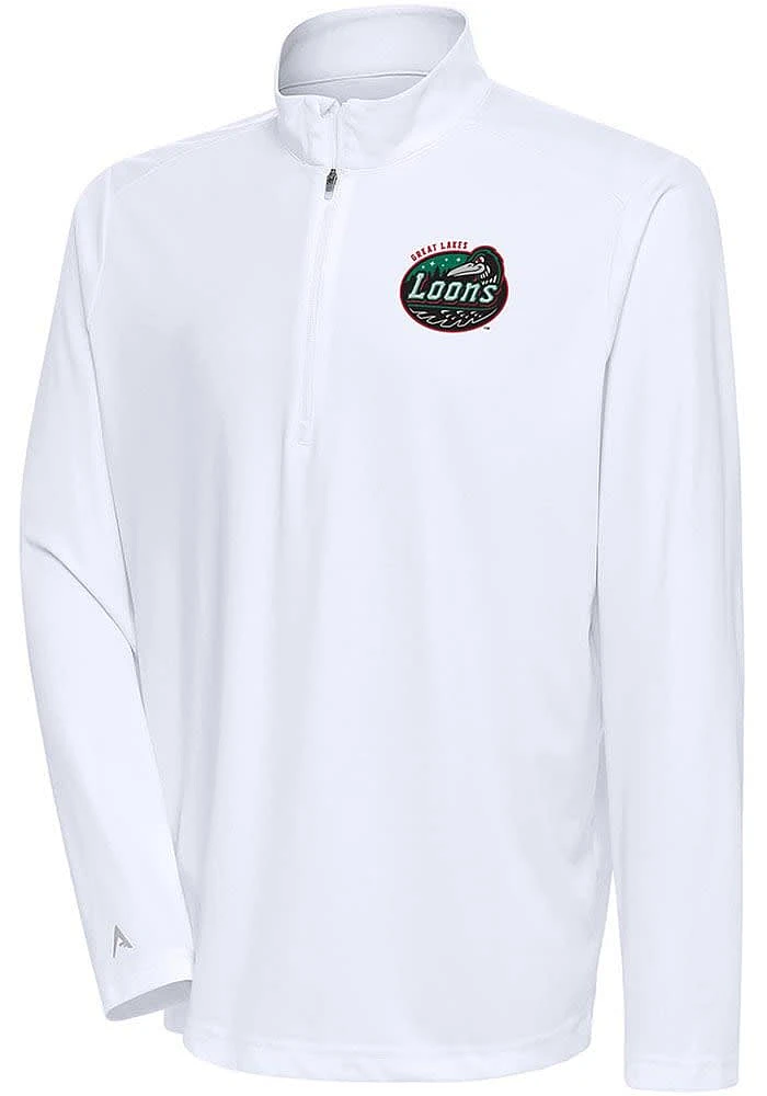 Antigua Great Lakes Loons Mens Tribute Long Sleeve Qtr Zip Pullover