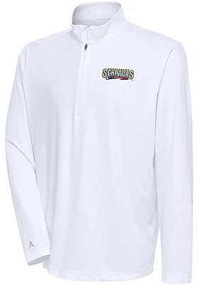 Antigua Harrisburg Senators Mens Tribute Long Sleeve Qtr Zip Pullover